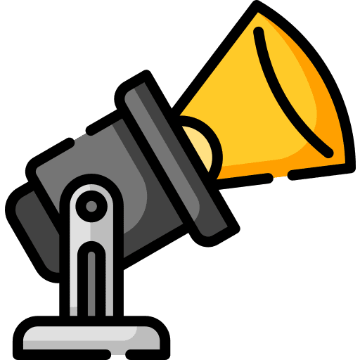 Spotlight illumination light photography icon