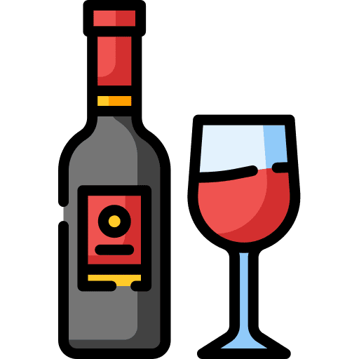 Wine bottle alcoholic drink wine icon