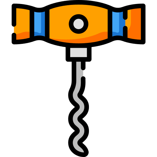 Corckscrew corckscrew opener food and restaurant icon
