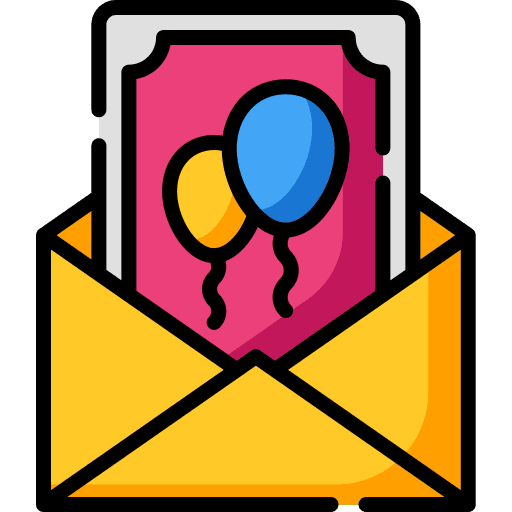 Invitation celebration greeting card card icon