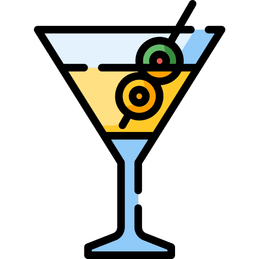 Martini bar cocktail birthday and party icon