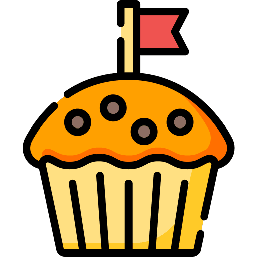 Muffin food bakery baked icon