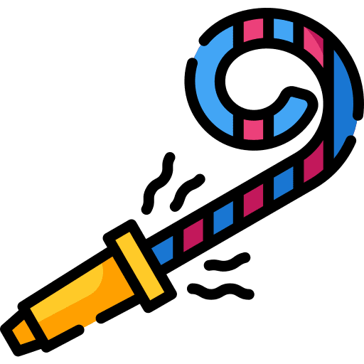 Party blower party birthday party blower icon