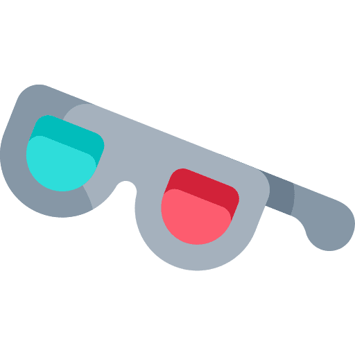 3d glasses entertainment multimedia cinema icon