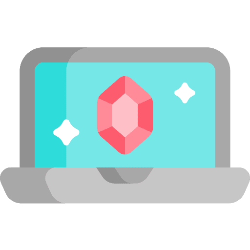 Laptop computer laptop game icon