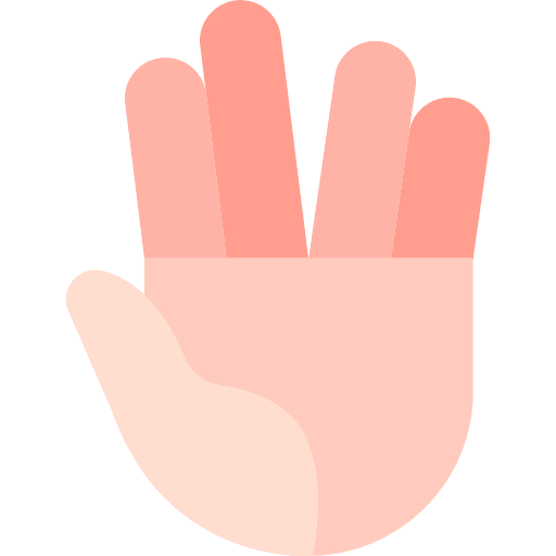 Hand freak hand gesture science fiction icon