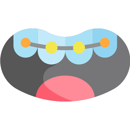 Brackets straightens teeth teeth tooth icon
