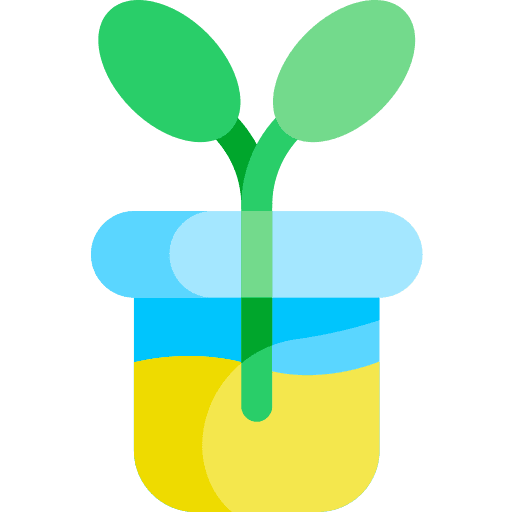 Plant gardening leaf nature icon