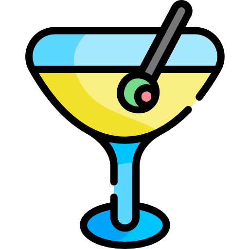 Cocktail glass alcohol alcoholic drink icon