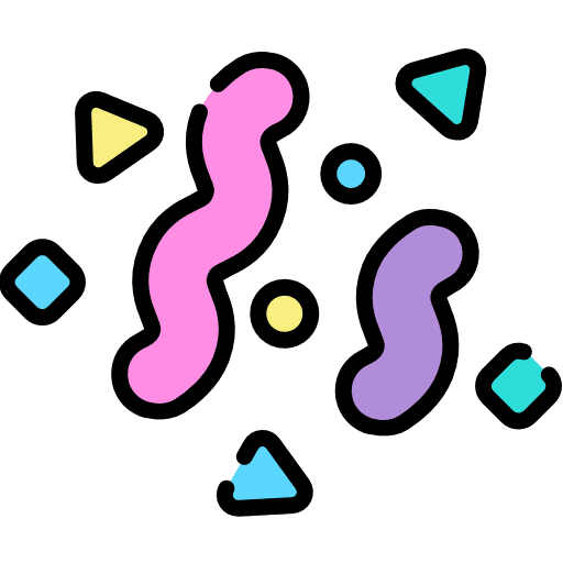 Confetti entertainment birthday and party fun icon