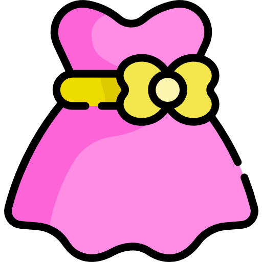 Dress garment clothes femenine icon