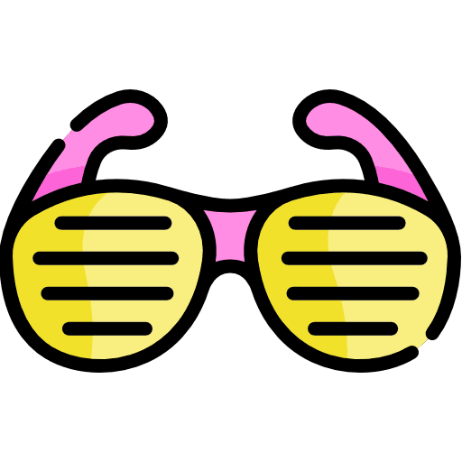 Glasses fashion party glasses icon