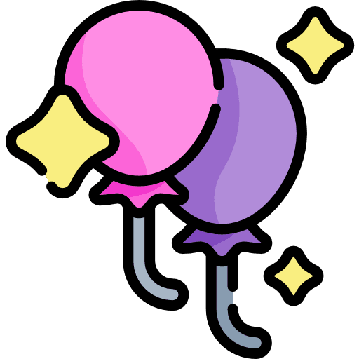 Balloons entertainment balloons celebration icon
