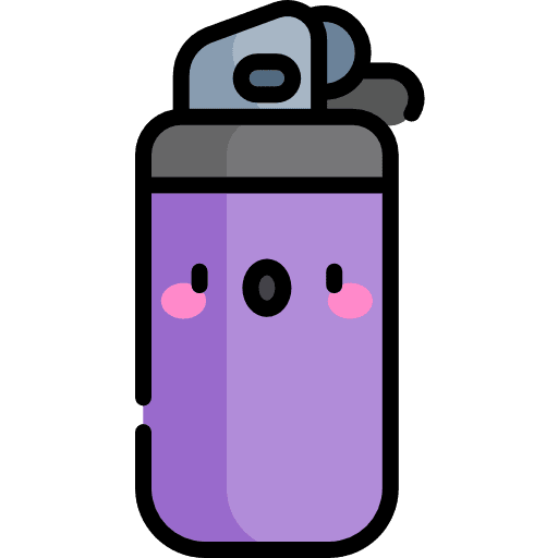 Lighter fire miscellaneous smoking icon