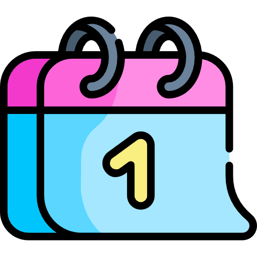 Calendar time and date date administration icon