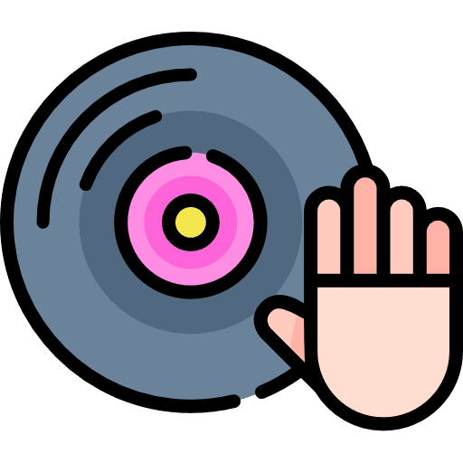 Vinyl disc disc electronics music and multimedia icon