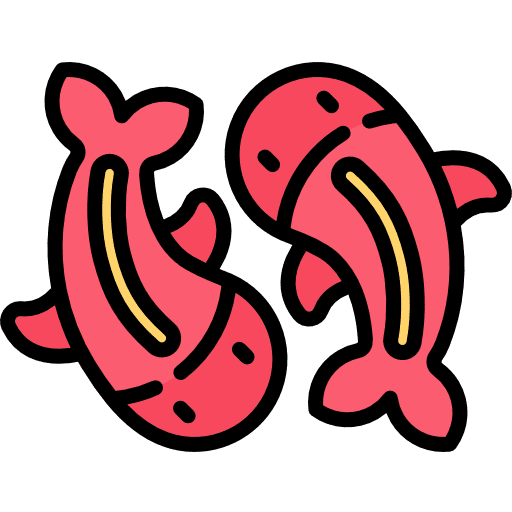 Fishes cultures aquarium animals icon