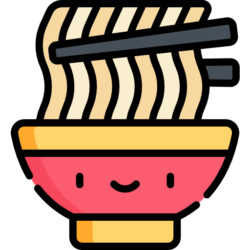 Noodles chinese food bowl noodles icon