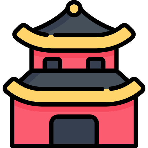 Pagoda cultures architecture and city pagoda icon