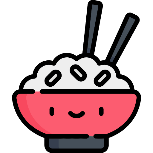 Rice asian food bowl icon