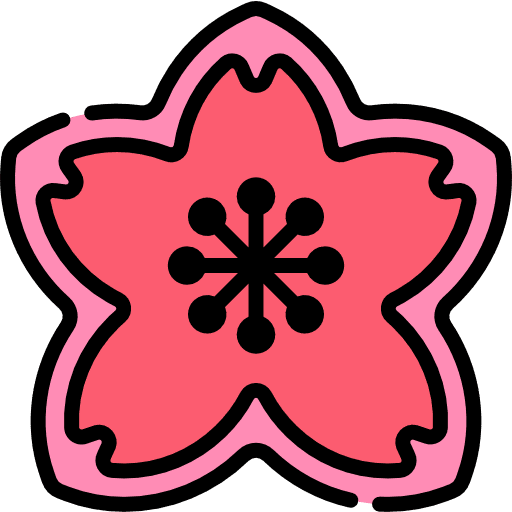 Sakura cherry blossom nature japanese icon