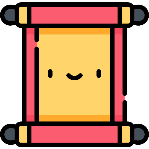 Scroll history old paper cultures icon