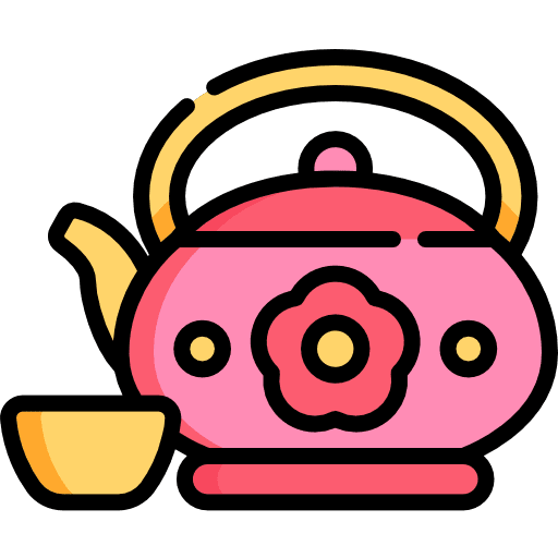 Tea set miscellaneous teapot food icon