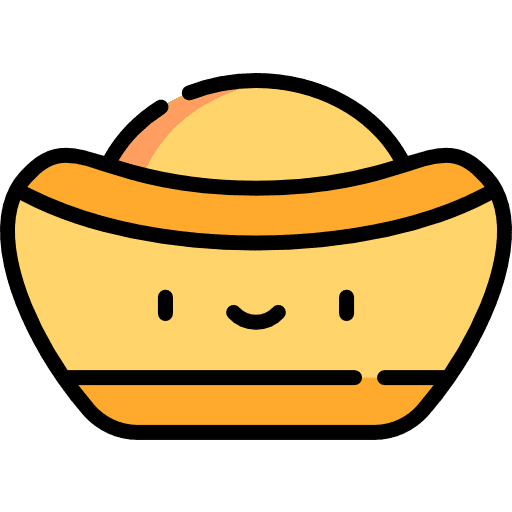 Ingot smiley gold business icon