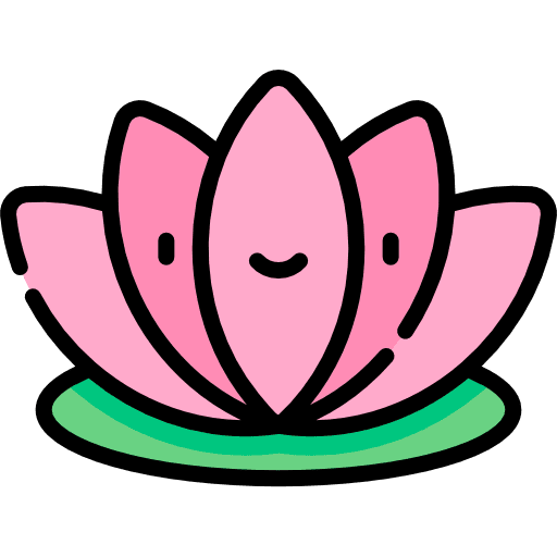 Lotus smiley blossom nature icon