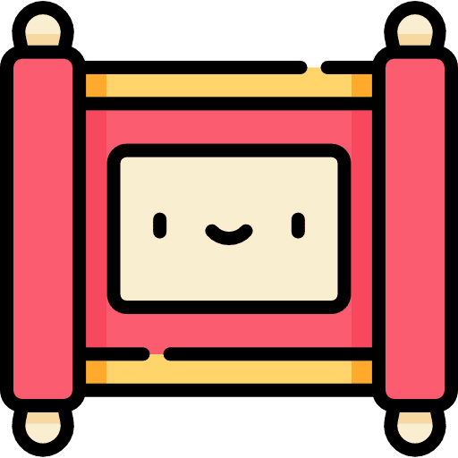 Scroll old paper art scroll icon