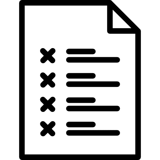 List document archive files and folders icon