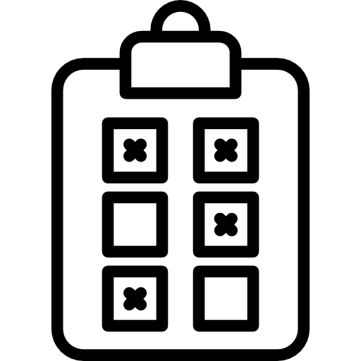 Checklist shopping list checking interface icon