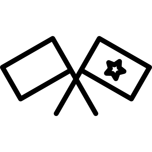 Flags sports and competition motorbikes flag icon