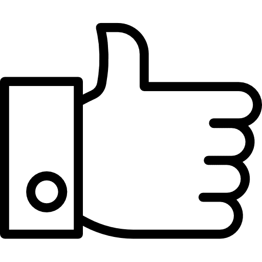 Like finger thumb up hands icon