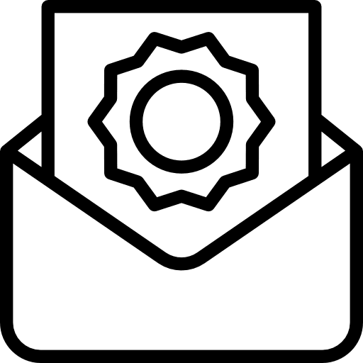 Letter message communications business icon