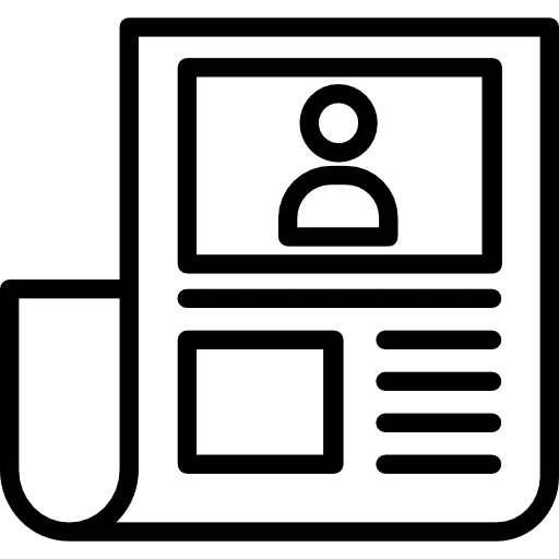 Newspaper news news report interface icon