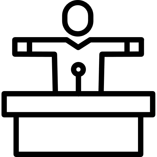 Speech businessman communications man icon