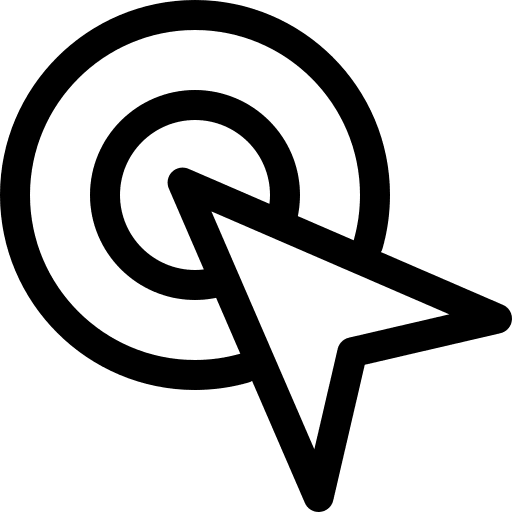 Clicking pointer clicking interface icon