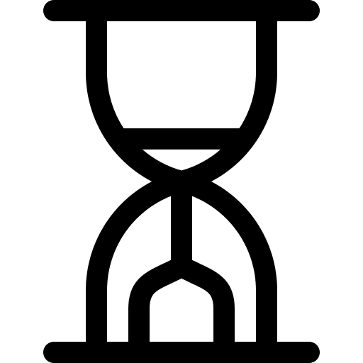 Hourglass clock cursor ui icon