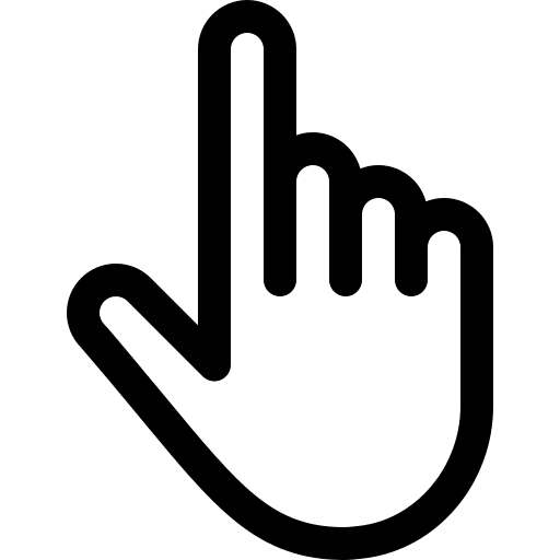 Select interface hands and gestures selection icon