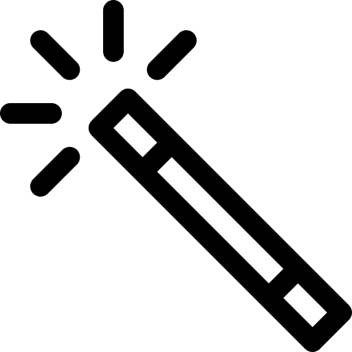 Magic wand auto enhance interface icon