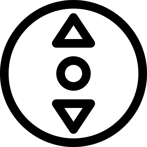 Scroll arrow multimedia option orientation icon