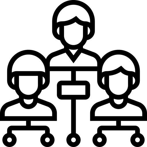 Structure collaboration structure team icon