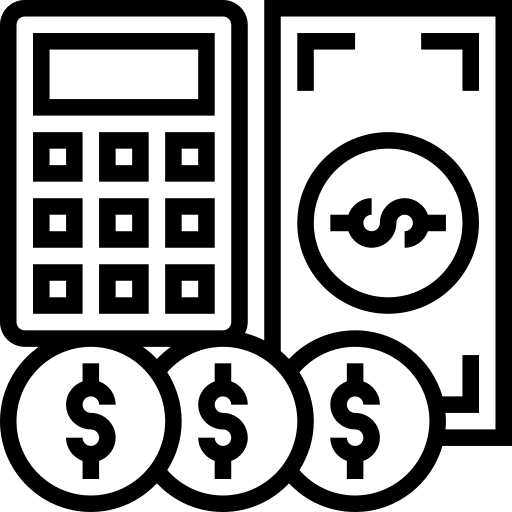 Accounting accounting business and finance calculator icon