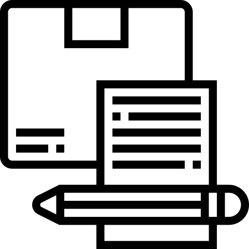 Inventory shipping and delivery archive storage icon