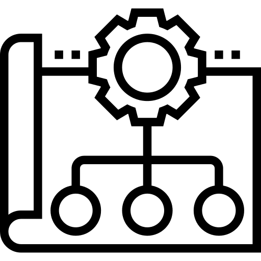 Production file construction and tools business and finance icon