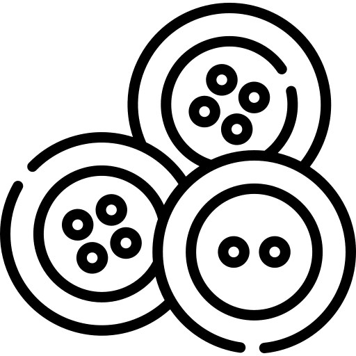 Buttons clothes sewing fashion icon