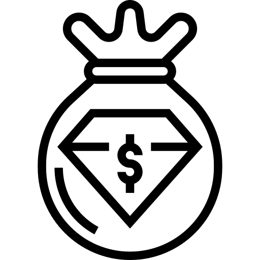 Dollar crystal business gem icon