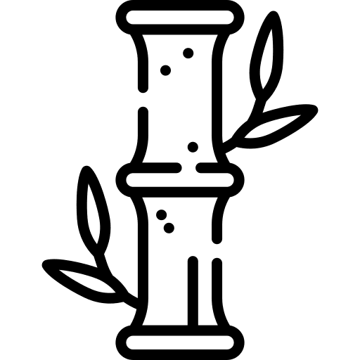 Bamboo garden plant japan icon