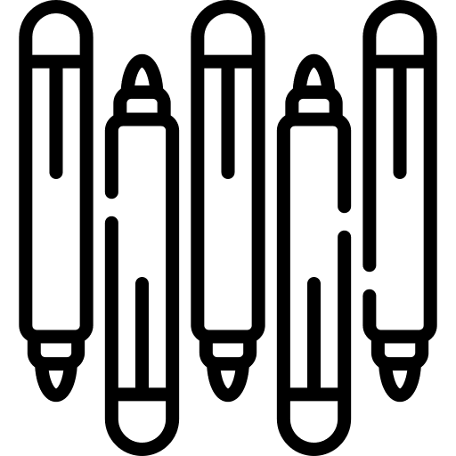 Crayons color drawing childhood icon